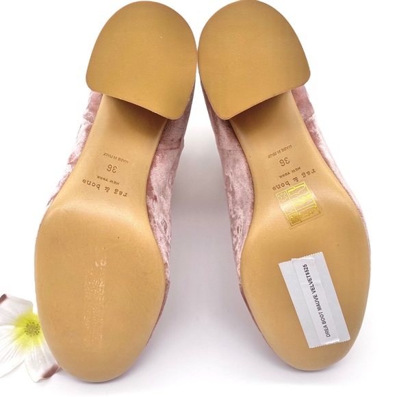 🧣HP🧣NIB Rag & Bone Drea Boot In Mauve Velvet, 36/6 - Picture 12 of 16